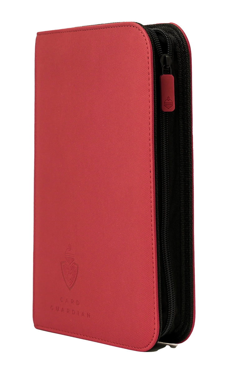 Card Guardian - Premium 4 Pocket Card Binder 160 Side Loading Pocket with Zipper