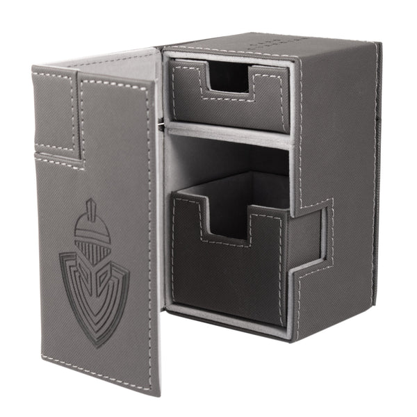 Card Guardian - Premium 100+ Card Deck Box with Dice Compartment (Dark Grey)