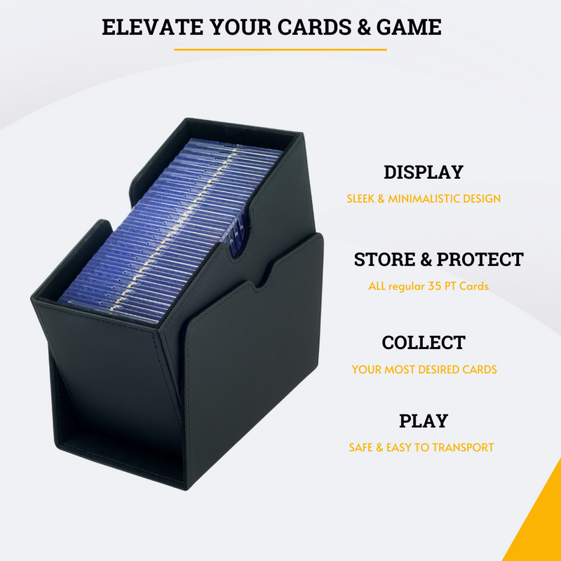 Card Guardian - Magnetic Card Holder Bundle | Premium Deck Box with 25 Magnetic Card Holders & Cleaning Cloth