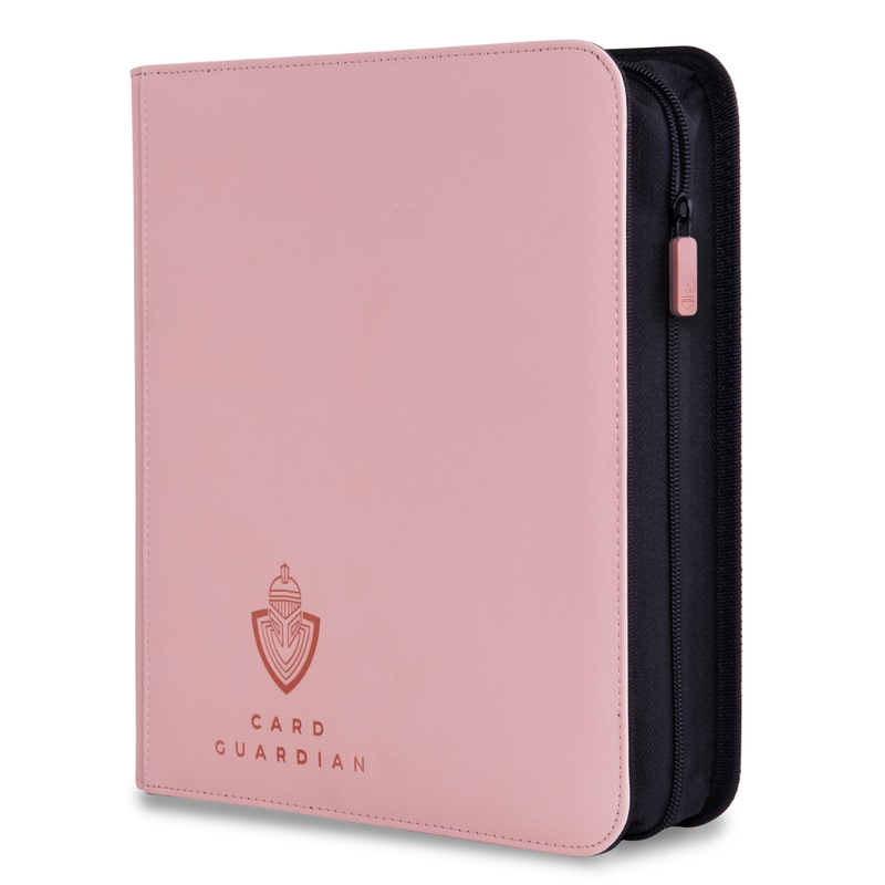 Card Guardian - Toploader 4 Pocket Premium Binder with Zipper for 160 Cards - Side Loaded Pockets - Compatible with Sports and Trading Cards TCG