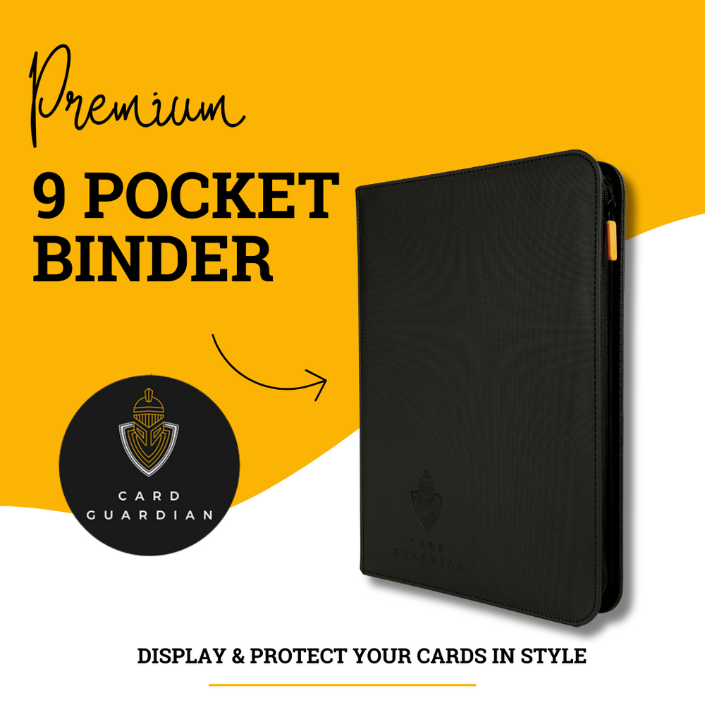 9 Pocket Premium Binder with Zipper for 360 Cards| Card Guardian 9 Pocket Premium Binder with Zipper for 360 Cards| Card Guardian