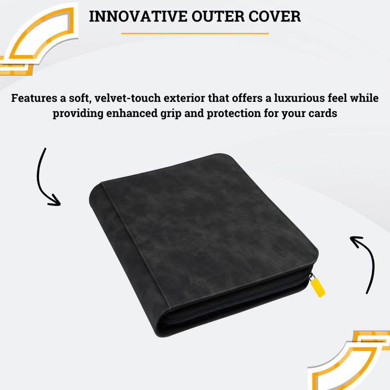 card guardian 4 pocket binder Amazon.com: Card Guardian - 4 Pocket Card Binder for 160 Cards (Black) | Zipper Closure and Side Loaded Pockets