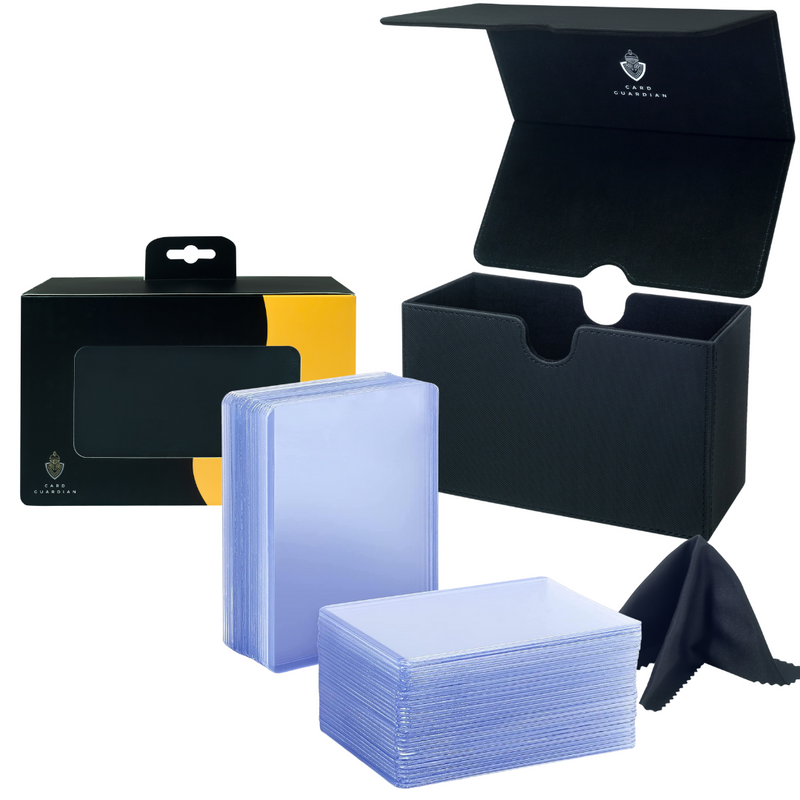 cleaning card sleeves Card Guardian Toploader Bundle – Deck Box + 100 Toploaders