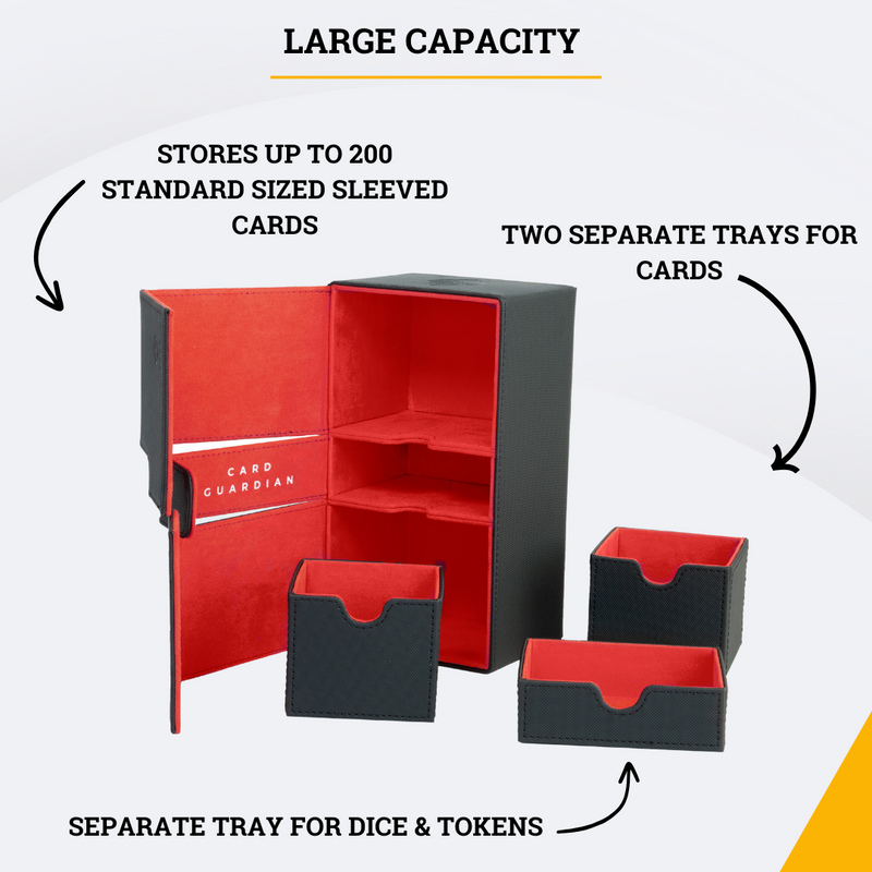 Premium double deck box for 200+ cards| Card Guardian Premium double deck box for 200+ cards| Card Guardian