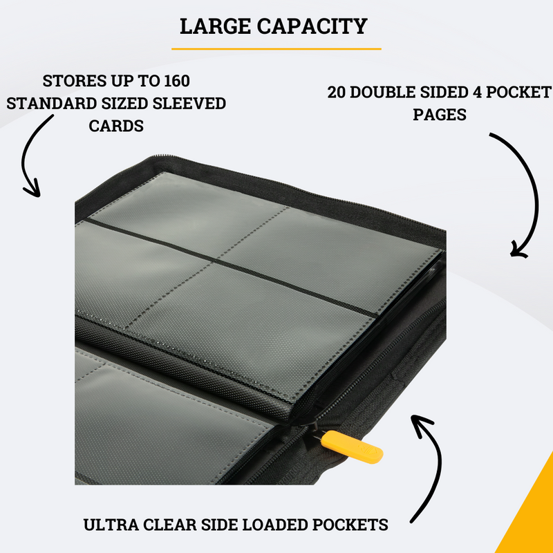 Card Guardian 4-Pocket Binder 160 Side-Loading Pockets Card Guardian 4-Pocket Binder 160 Side-Loading Pockets