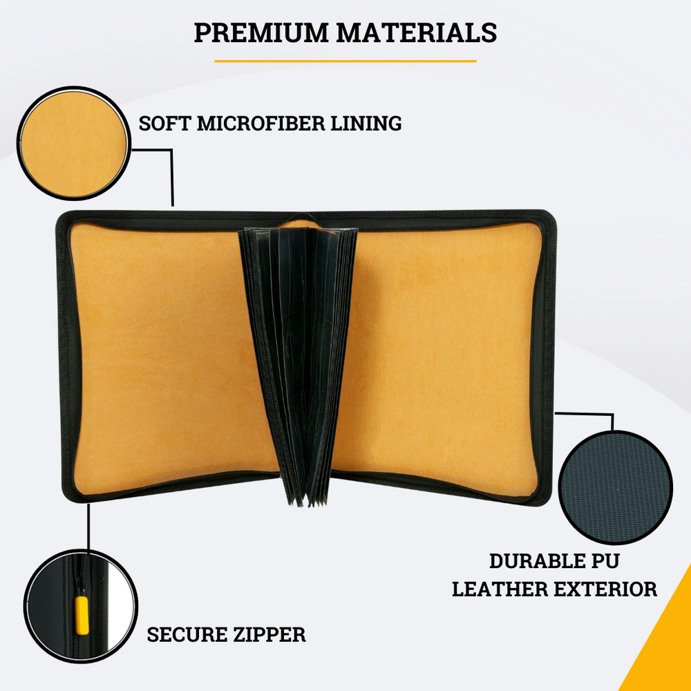 Vaultx Binder Vault X 12 Pocket Trading Card Zip Binder - 480 Cards, Premium Exo-Tec Album Material, 20 Side Pokémon Card Binder - Foto 3