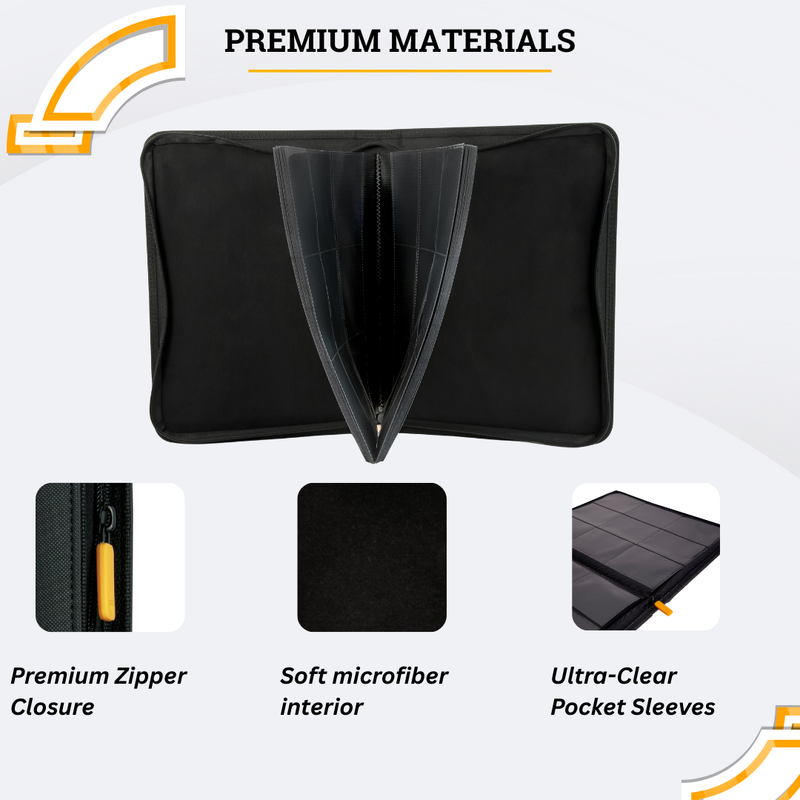 Card Guardian - 9 Pocket Premium Binder with Zipper for 504 Cards