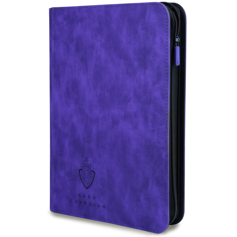 Card Guardian - 9 Pocket Premium Binder with Zipper for 504 Cards - Side Loading Pockets for Trading Card Games TCG (Blue) Card Guardian - 9 Pocket Premium Binder with Zipper for 504 Cards - Side Loading Pockets for Trading Card Games TCG (Blue)