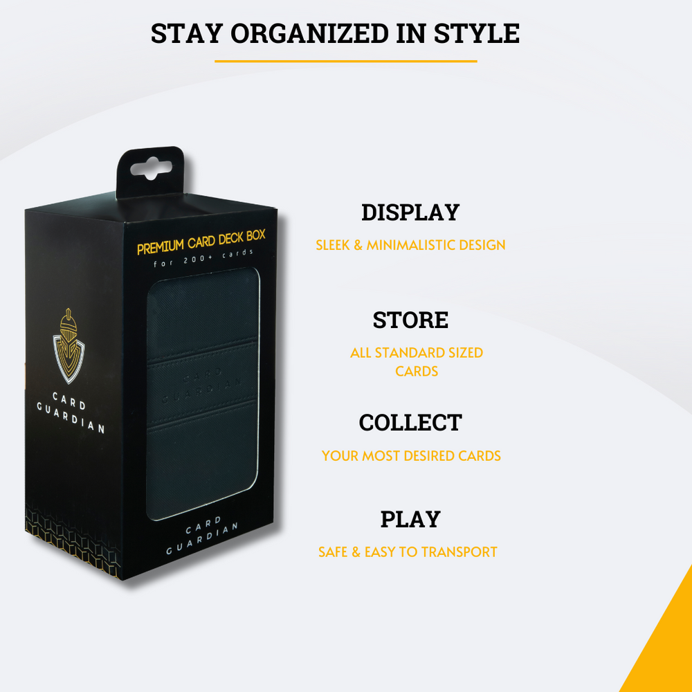 Premium double deck box for 200+ cards| Card Guardian