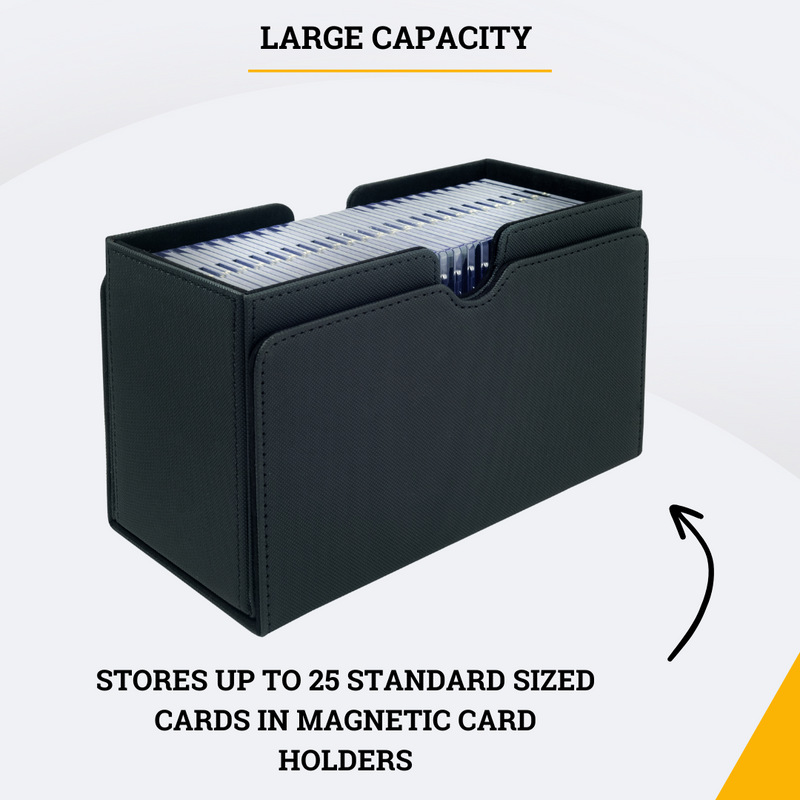 Card Guardian - Magnetic Card Holder Bundle | Premium Deck Box with 25 Magnetic Card Holders & Cleaning Cloth