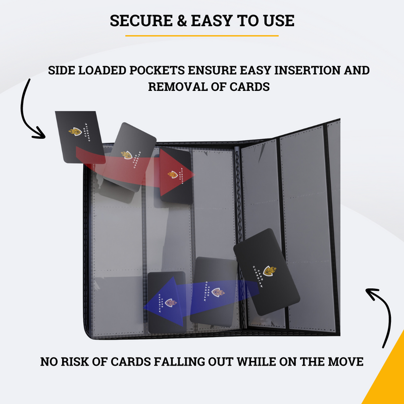 Card Guardian - 9 Pocket Premium Binder with Zipper for 360 Cards