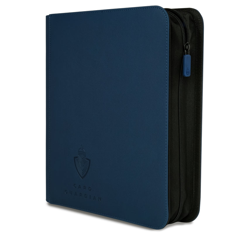 Card Guardian - Toploader 4 Pocket Premium Binder with Zipper for 160 Cards - Side Loaded Pockets - Compatible with Sports and Trading Cards TCG