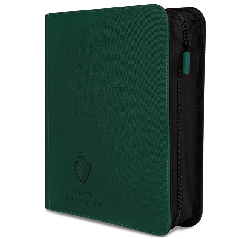 Card Guardian - Toploader 4 Pocket Premium Binder with Zipper for 160 Cards - Side Loaded Pockets - Compatible with Sports and Trading Cards TCG