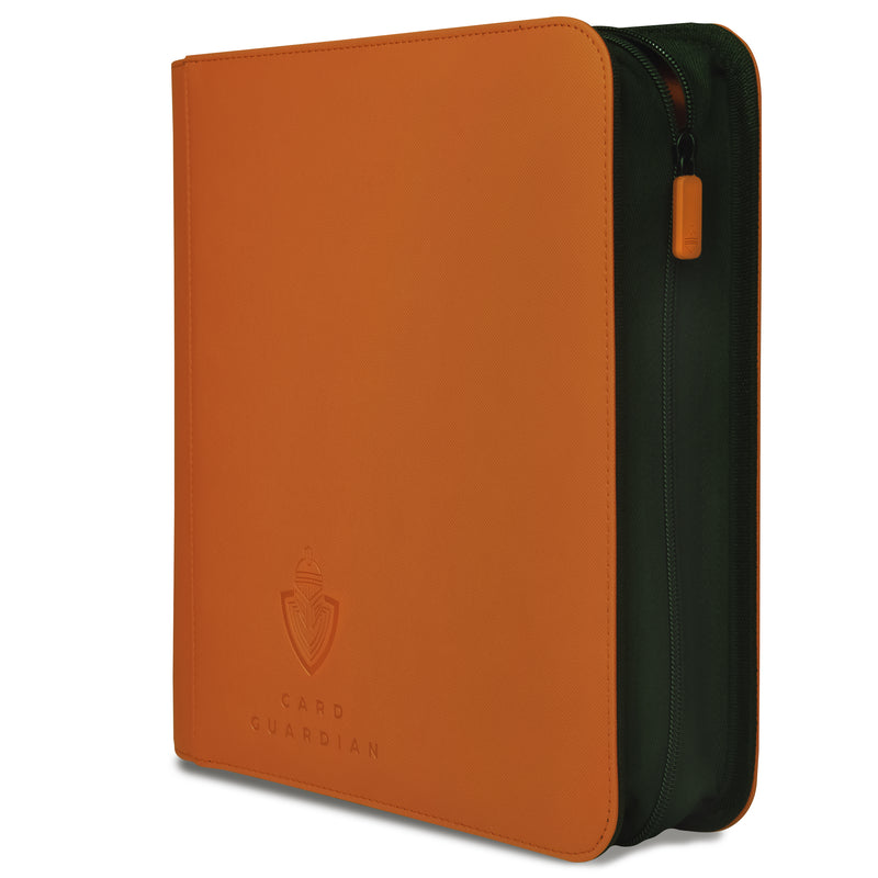 Card Guardian - Toploader 4 Pocket Premium Binder with Zipper for 160 Cards - Side Loaded Pockets - Compatible with Sports and Trading Cards TCG