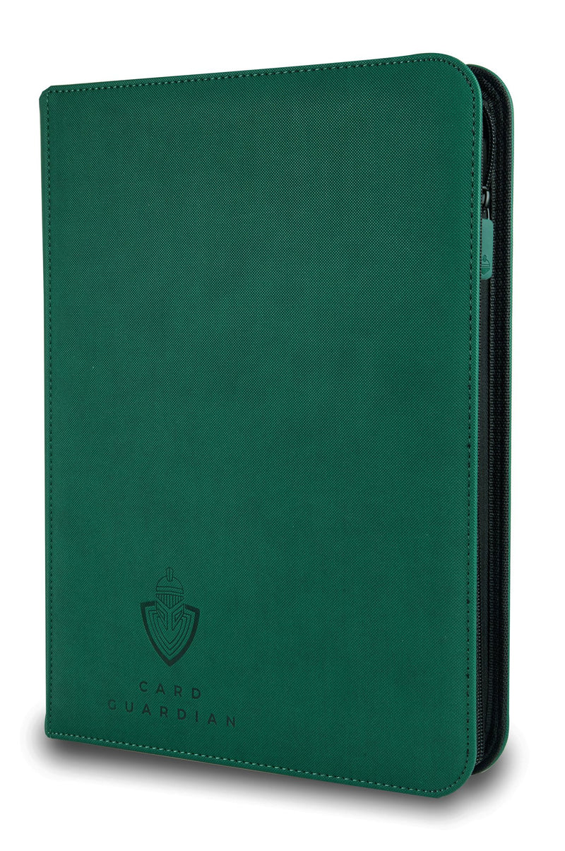 800 card binder Card Guardian 9 Pocket Card Binder with Zipper Holds 360 Cards, Side Loading Trading Card Binder For TCG & Football, Premium Card Collection (Green)