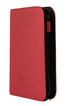 Card Guardian - Premium+ 4 Pocket Card Binder 160 Side Loading Pocket with Zipper For Trading Card Games TCG Red Card Guardian - Premium+ 4 Pocket Card Binder 160 Side Loading Pocket with Zipper For Trading Card Games TCG Red