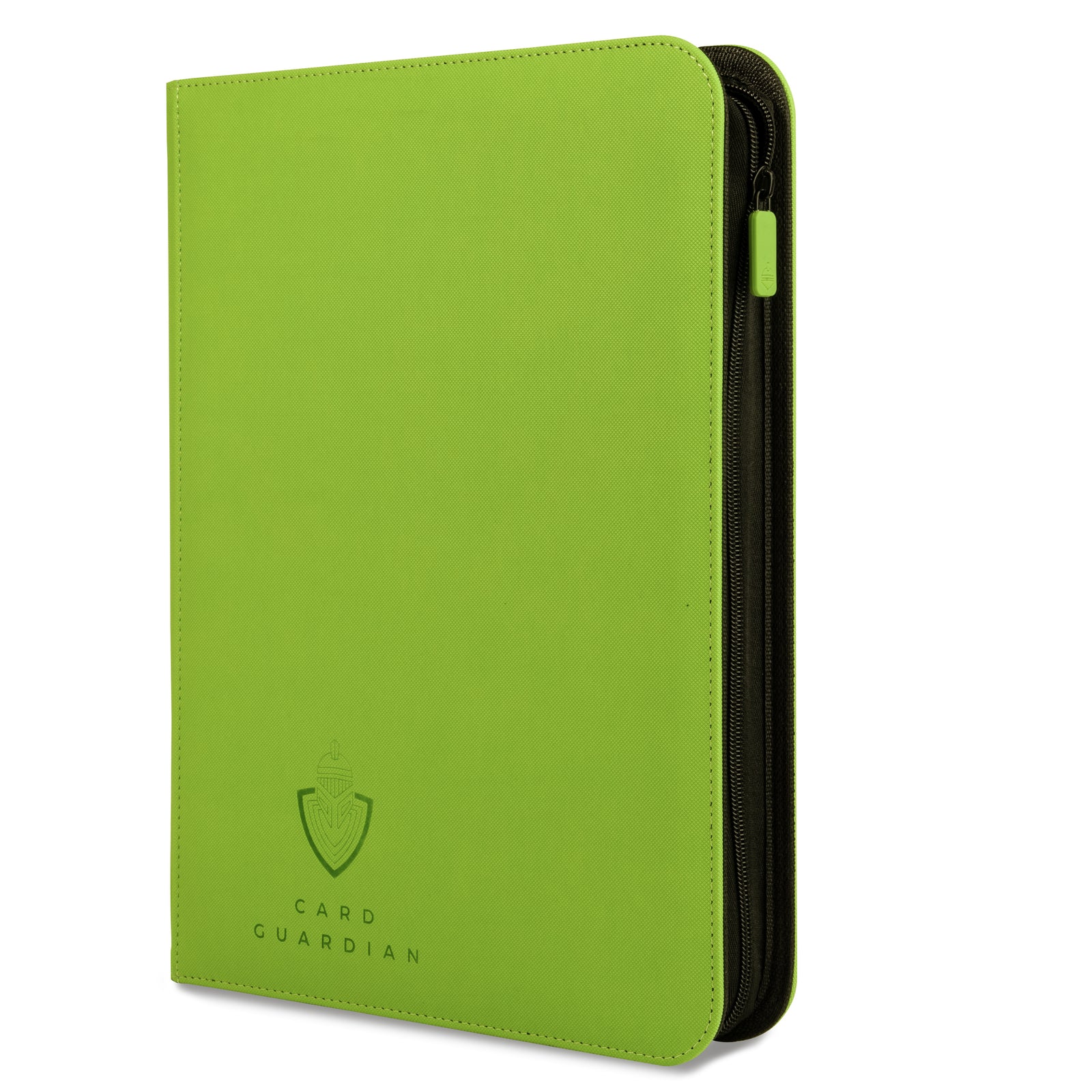 Card Guardian 9 Pocket Premium Binder with Zipper for 360 Cards Trading Card Games TCG (Lime Green) Side Loaded Pock